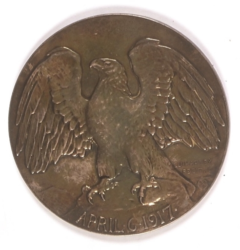 World War I Declaration of War Silver Medal
