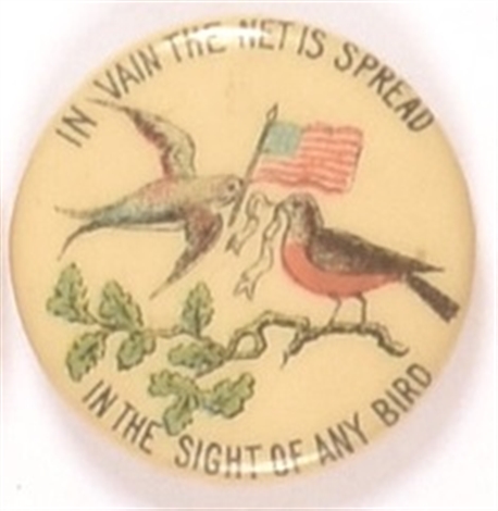Swallow, Carroll 1904 Prohibition Birds Pin