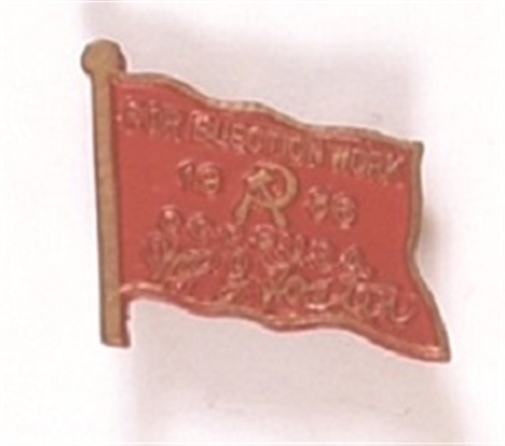 Foster Scarce Communist Flag Pin