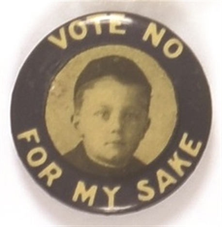 Vote No for My Sake Little Boy Celluloid