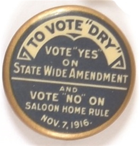 Vote Dry Amendment Celluloid