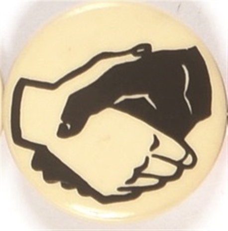Civil Rights Shaking Hands Celluloid