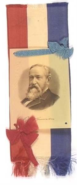Harrison Ribbon With Celluloid Portrait