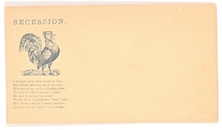 Civil War Cover Secession Poem