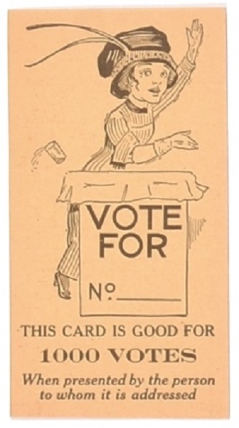 Suffrage 1000 Votes Postcard
