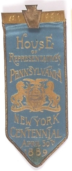 Harrison Pennsylvania 1889 Scarce Ribbon