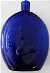 Rare Taylor, Washington Cobalt Blue Flask