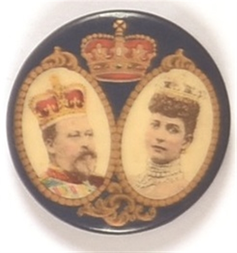 Edward and Alexandra British Royalty Celluloid