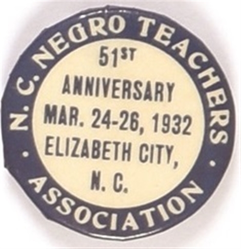Negro Teachers Association 1932 Celluloid