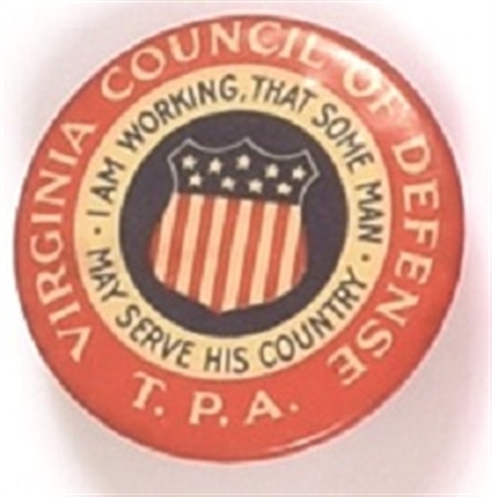 WW I Virginia Council of Defense