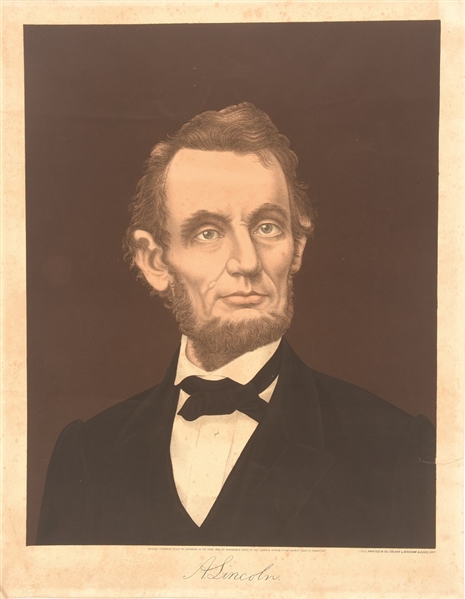 Lincoln Lithograph Print