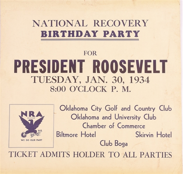 Roosevelt NRA Poster