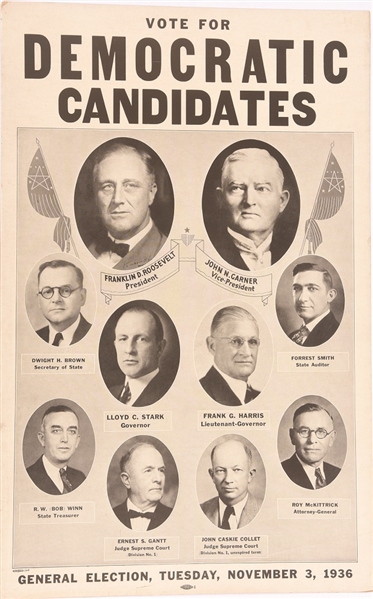 FDR-Garner Missouri Coattail Poster