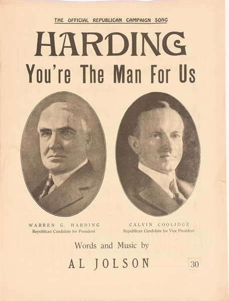 Harding Youre the Man for Us