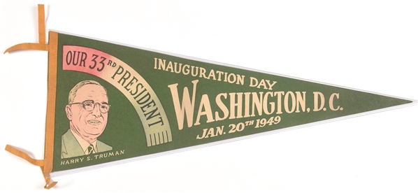 Truman Inauguration Day Pennant