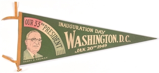 Truman Inauguration Day Pennant