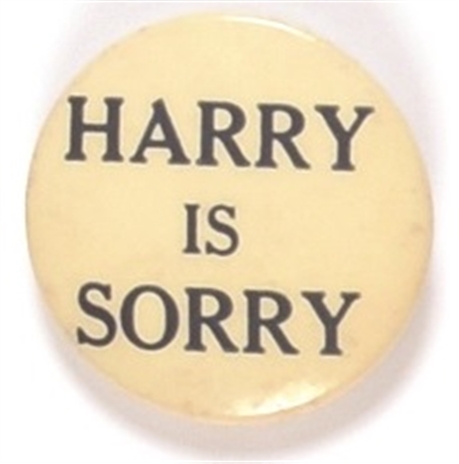 Harry is Sorry