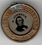 Lincoln, Johnson Rare 1864 Ferrotype