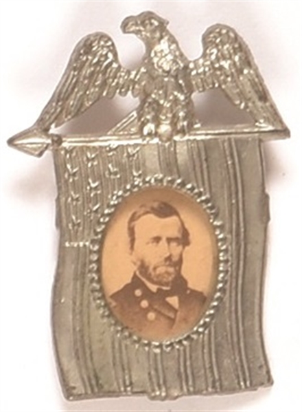 US Grant White Metal Shell Piece