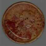 Benjamin Harrison Brass Pillbox