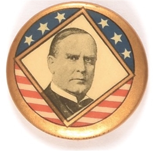 William McKinley Diamond Celluloid