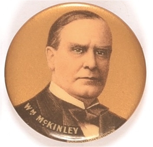 McKinley Gold Background Celluloid