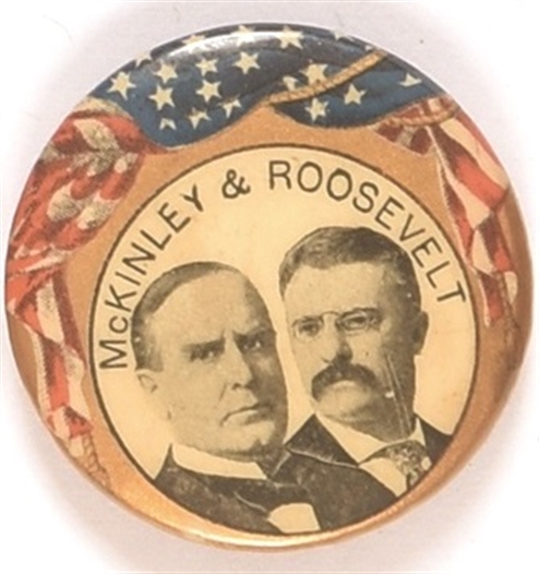 McKinley and Roosevelt Flag Jugate