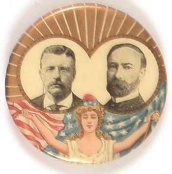 Roosevelt, Fairbanks Lady Liberty Jugate
