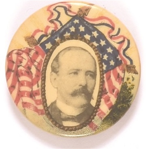 Parker Baltimore Badge Flag Celluloid