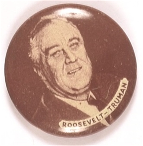 Franklin Roosevelt 1944 Sepia Litho