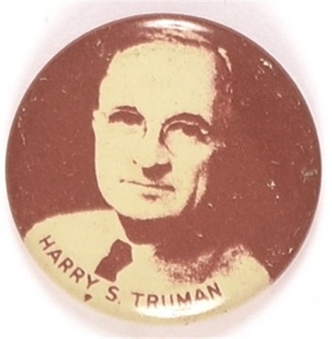Harry Truman Sepia Litho