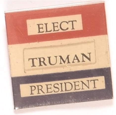 Truman, Dewey Cardboard Mechanical Pin