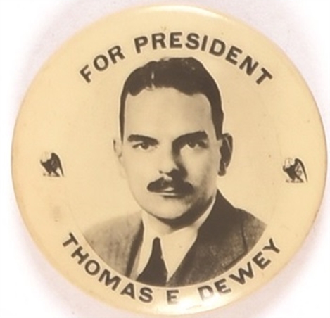 Dewey for President Sharp Photo Celluloid