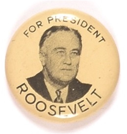 Roosevelt for President Litho Picture Pin