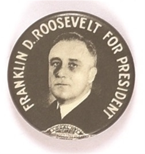 FDR Black and White Picture Pin