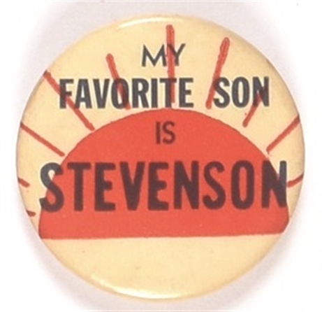 My Favorite Son is Stevenson