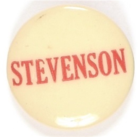 Stevenson Red and White Celluloid