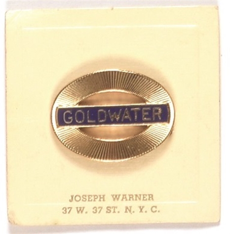 Goldwater Lapel Pin and Card