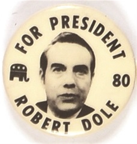 Dole for President 1980 Celluloid