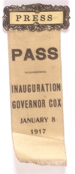 Cox Inauguration Press Ribbon