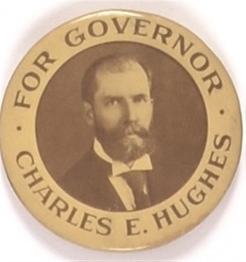 Hughes for Governor Larger Celluloid