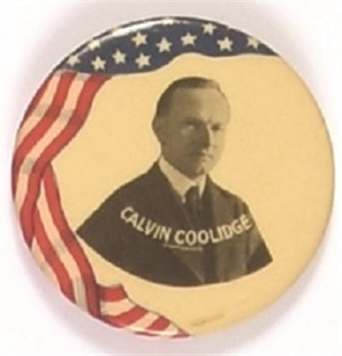 Coolidge Scarce Flag Celluloid