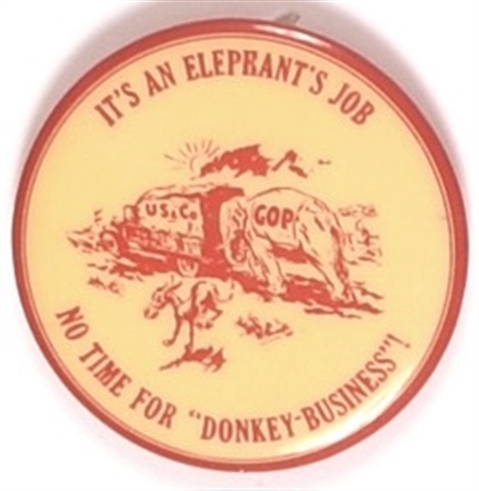 Its an Elephants Job Red Mirror