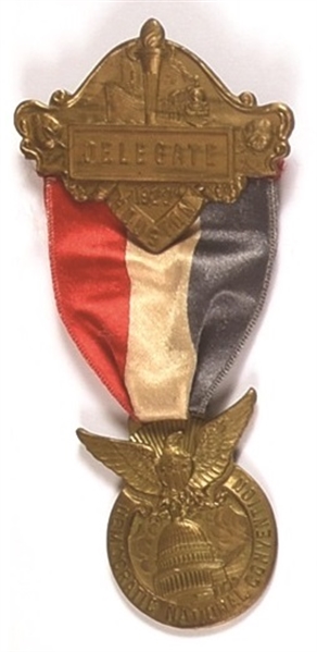 Smith 1928 Delegate Badge