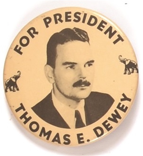 Dewey for President Elephants Pin