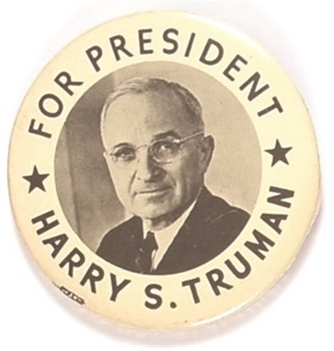 Truman for President Two Stars Pin