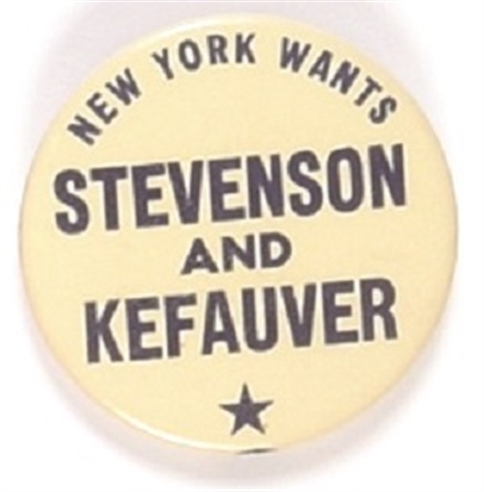 New York Wants Stevenson and Kefauver