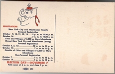 Dewey You Bet My Vote Counts Postcard