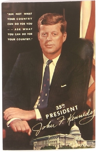 Kennedy 35th President Postcard