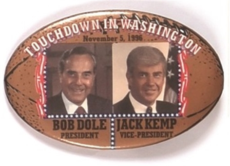 Dole, Kemp Football Pin